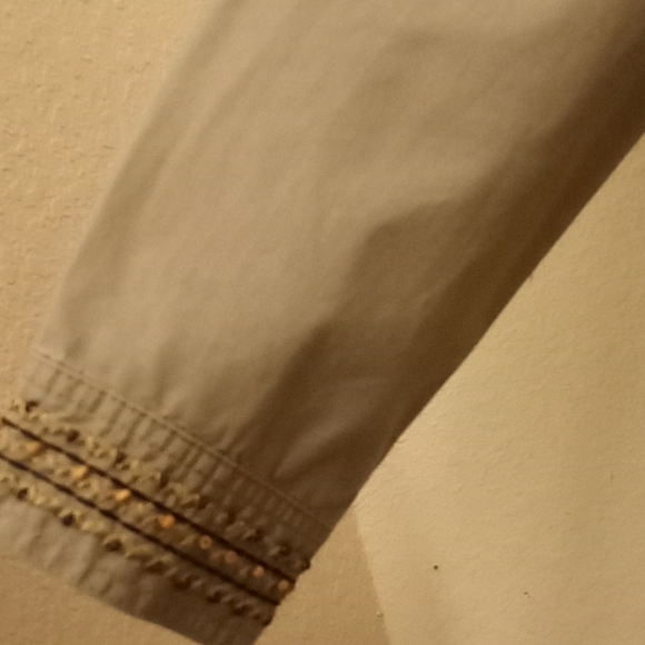 Hearts of Palm Cotton Beaded Jacket- Size 14 - Picture 4 of 12